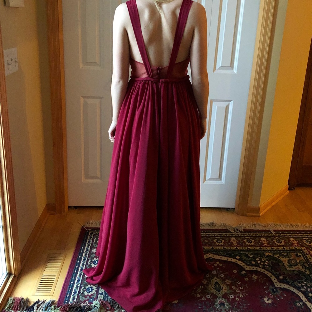 Burgundy Prom dress
